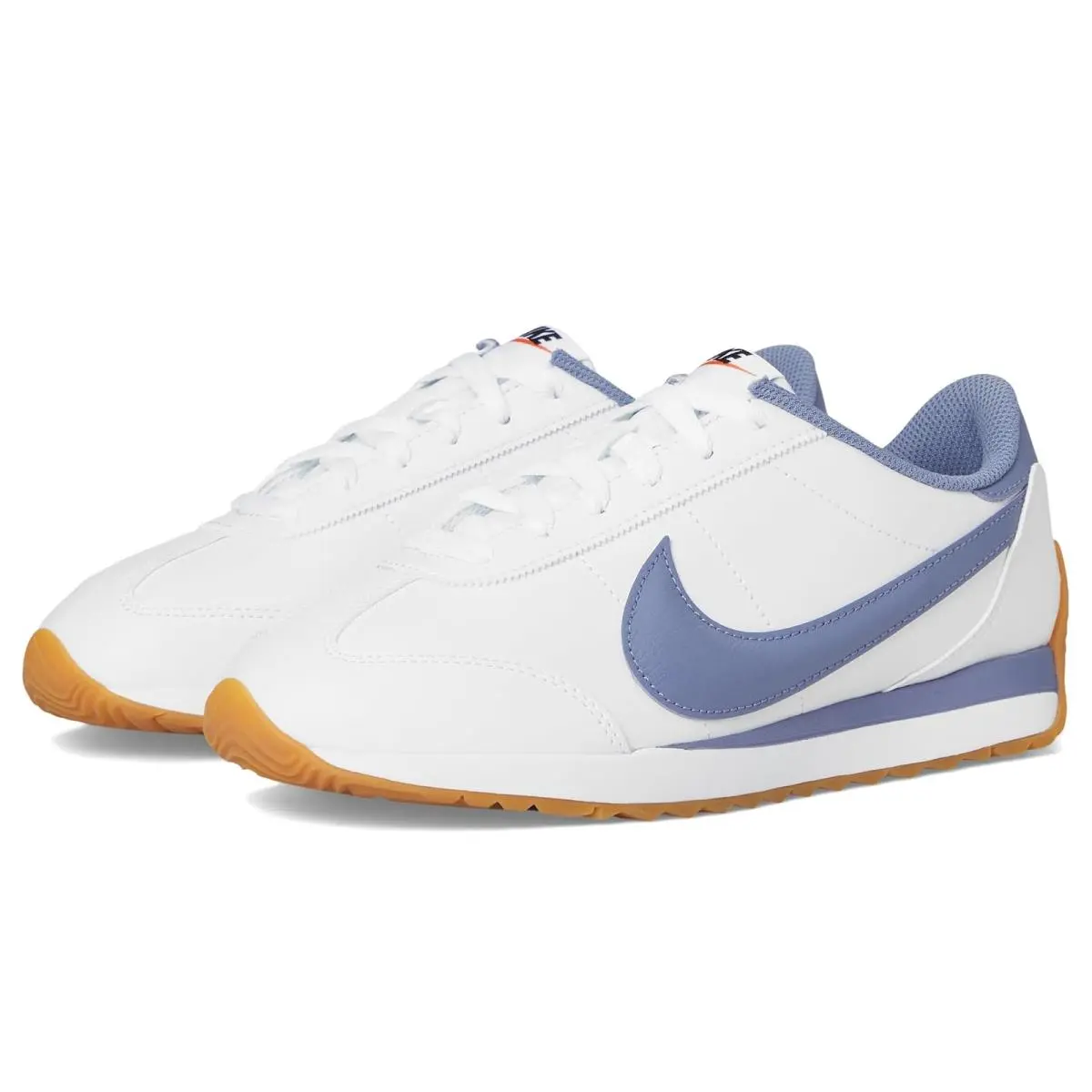 Woman`s Sneakers Athletic Shoes  Pacific Leather White/World Indigo/Gum Light Brown by Nike