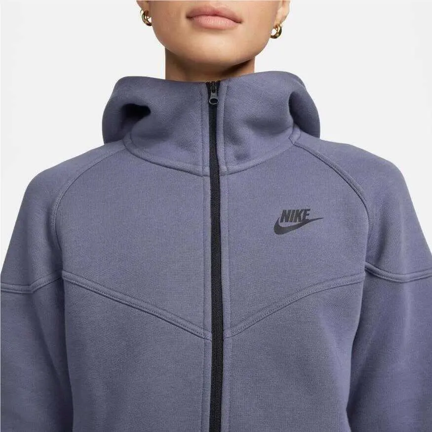 Nike clothing - Nike Sportswear Tech Fleece Windrunner Women`s Full-Zip Hoodie - FB8338-003 - Light Carbon/Black 2