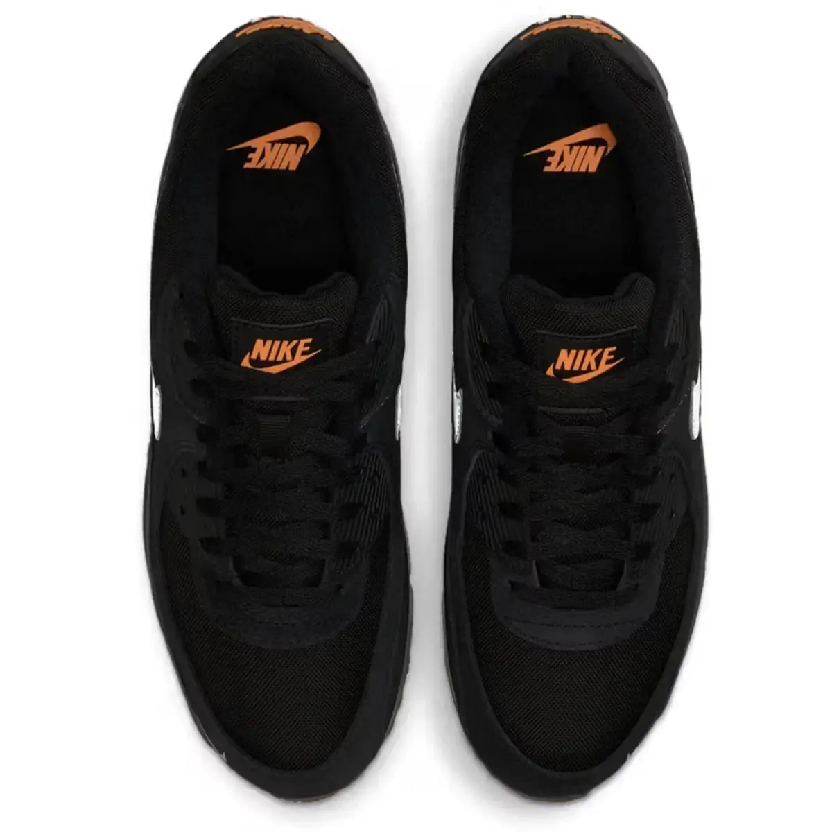 Nike shoes - Nike Air Max 90 - Air Max - Black/Metallic Cool Grey/Total Orange 5