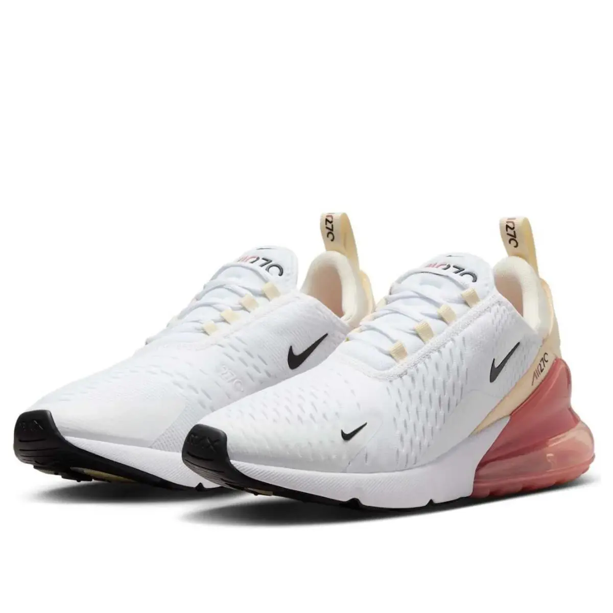 Nike Air Max 270 AH6789-123 Sneaker Women`s White Muslin Lifestyle Shoes TF7680 - White