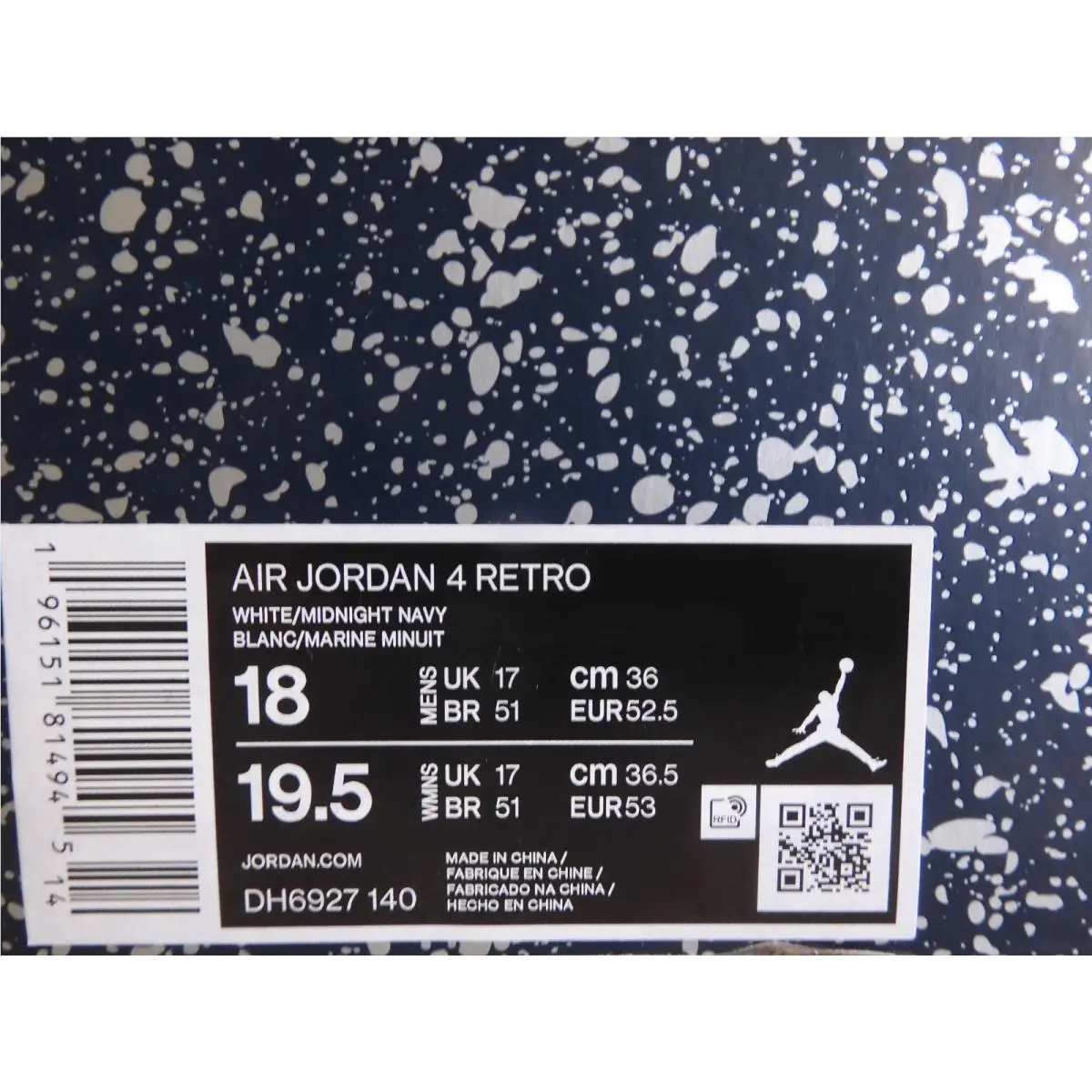 Nike shoes - Air Jordan 4 - Air - DH6927-140 - White 30