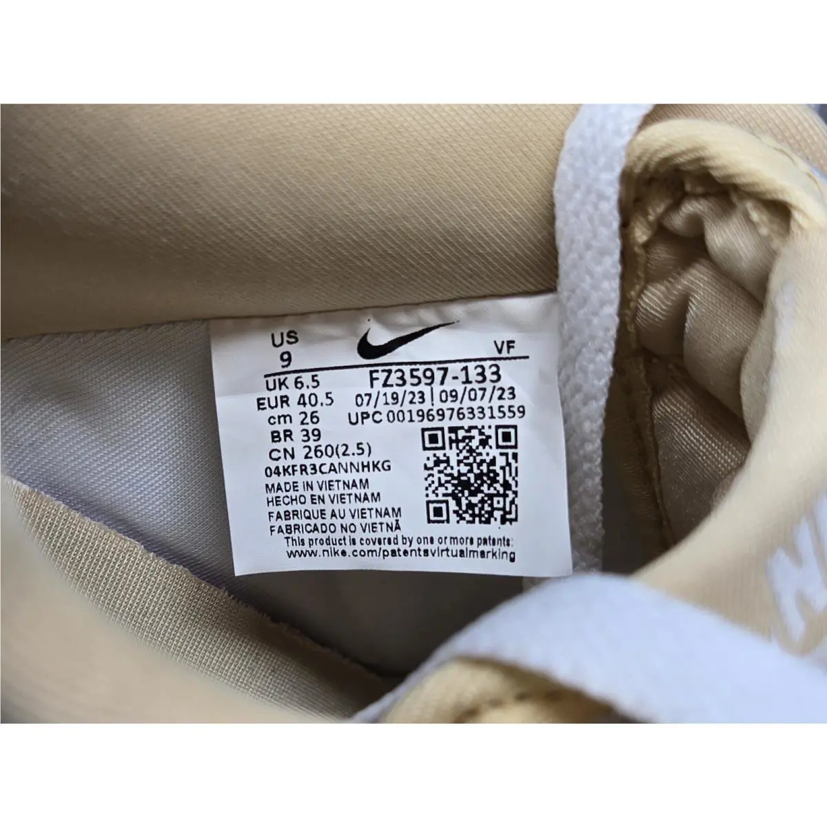 Nike shoes - Nike Air Force 1 - Air Force - FZ3597-133 - Beige 5