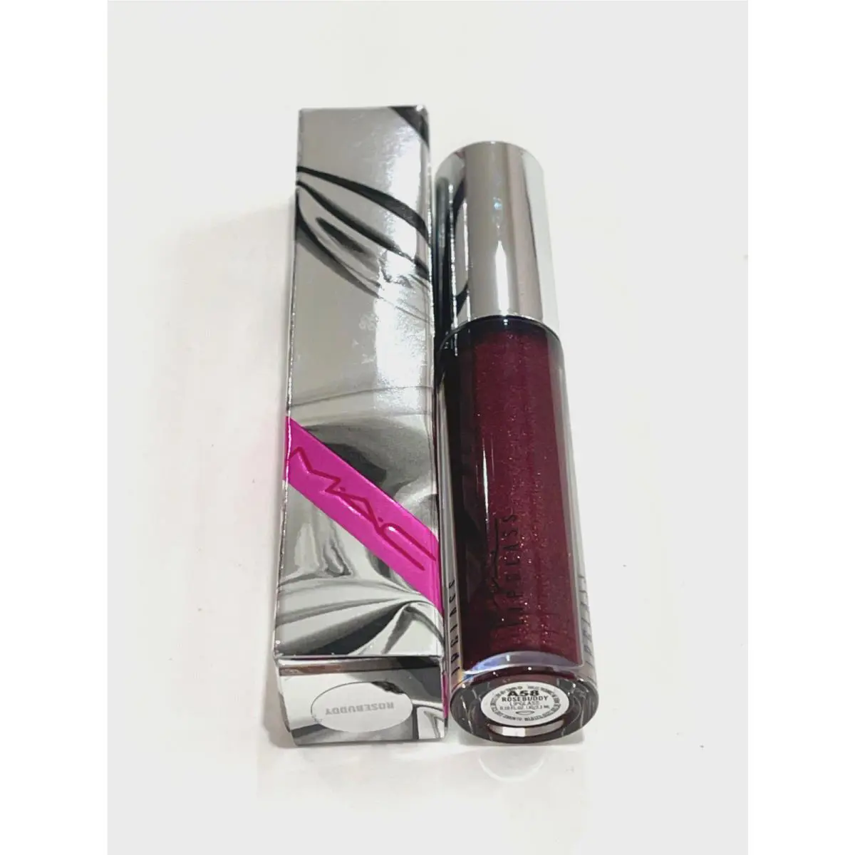 Mac Lipglass Brillant Lip Gloss Rosebuddy 3.1 ml / 0.10 oz