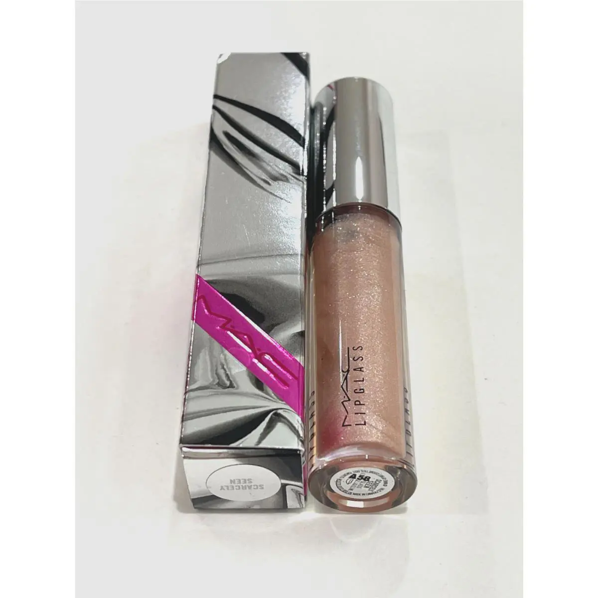 Mac Lipglass Brillant Lip Gloss Scarcely Seen 3.1 ml / 0.10 oz