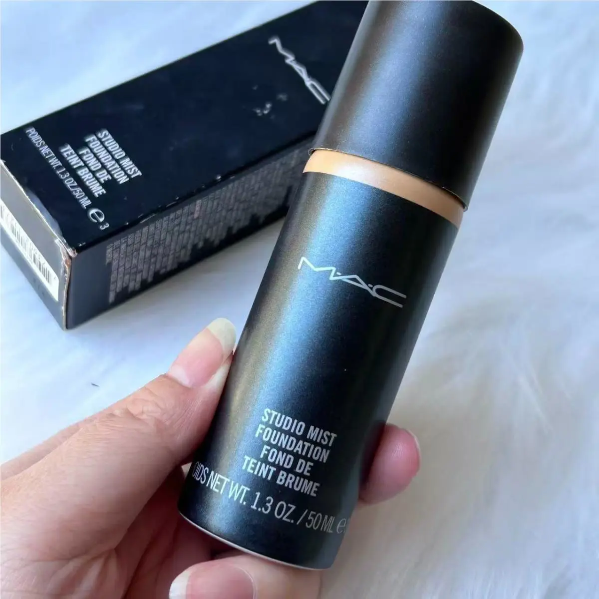 Boxed Mac Studio Mist Foundation Medium Dark Full Size 50 ml/1.3 oz Rare
