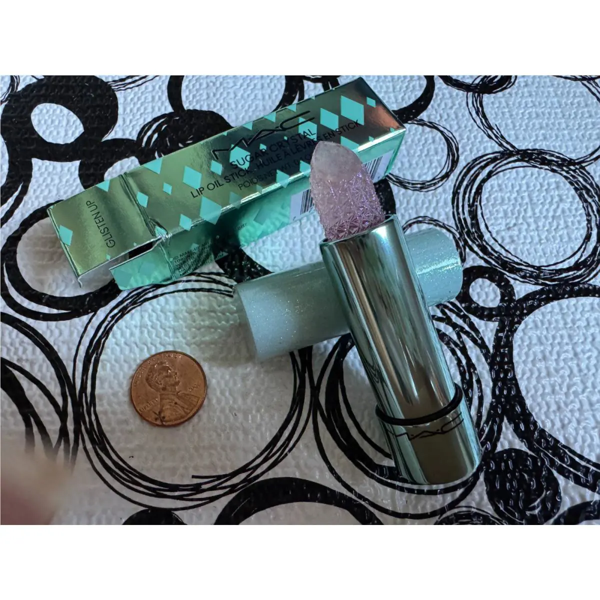 Mac Sugar Crystal Lip Oil Stick in Glisten UP Holiday 2025