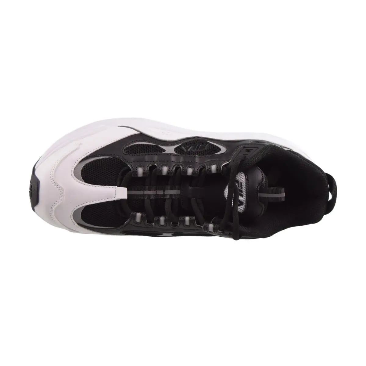 Fila shoes - Black-White-Metallic Silver 3