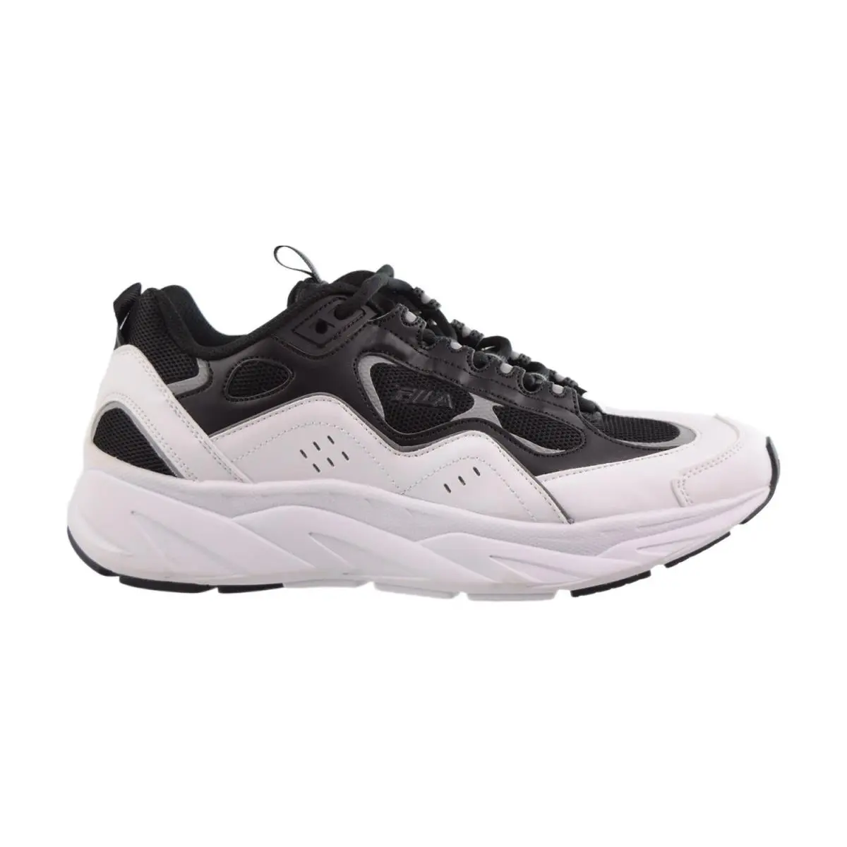Fila shoes - Black-White-Metallic Silver 5