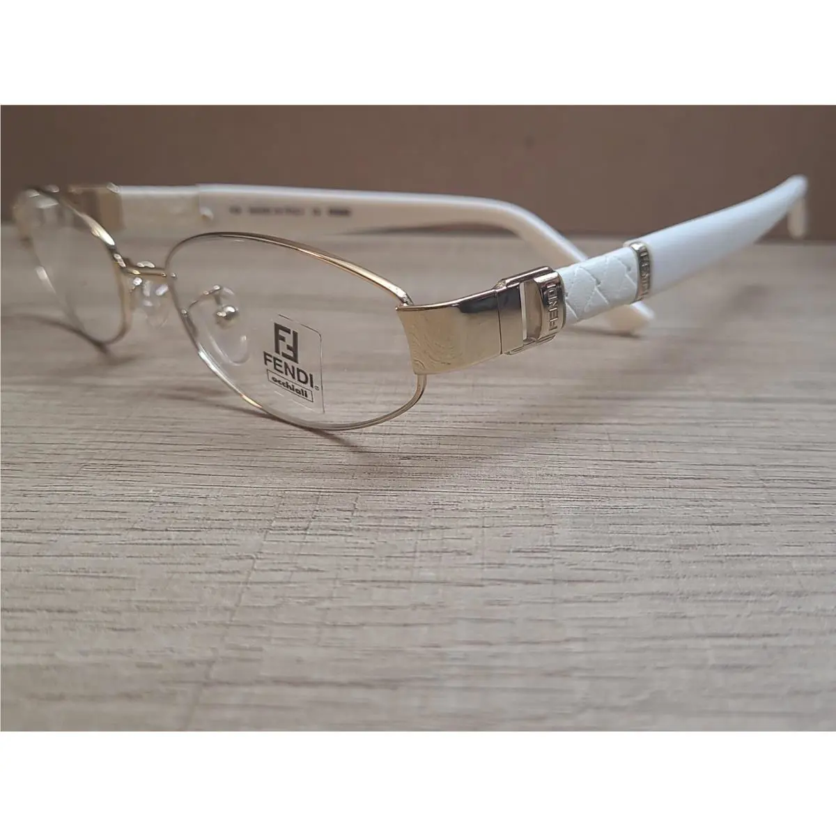 Fendi F784 718 Gold White Eyeglasses Frames 51-16-135 Extremely Rare