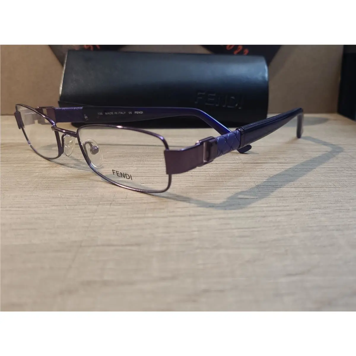Fendi F783 539 Purple Rectangular Eyeglasses Frames Super Rare Find 51-18-135