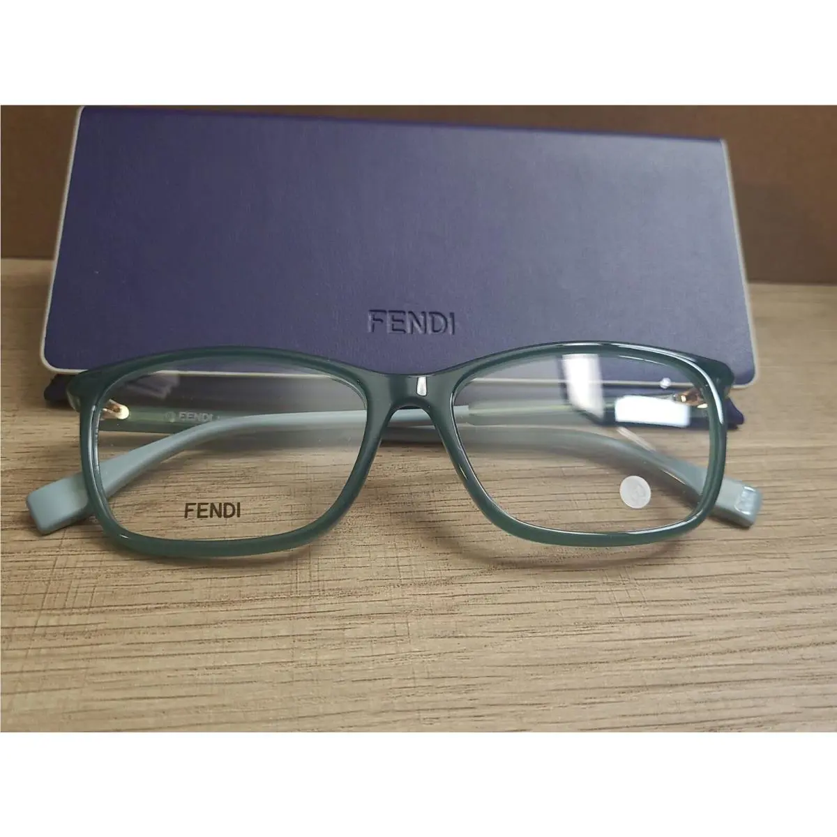 Fendi FF0448 1ED Eyeglasses Frames Green Full Rim 55-16-145