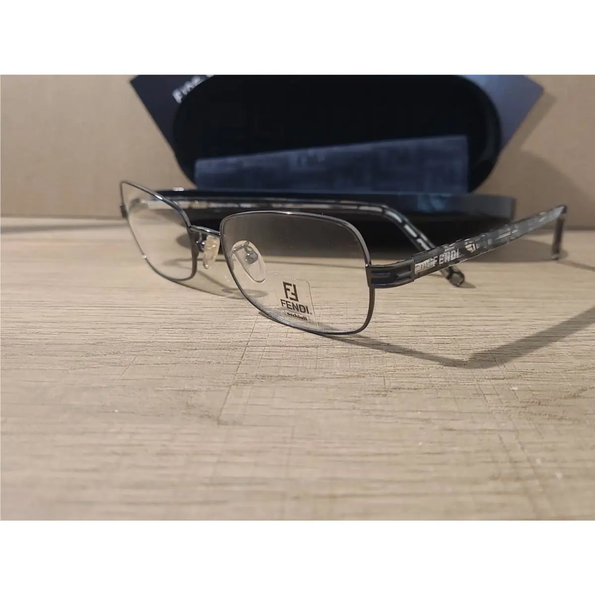 Fendi F715 015 Gunmetal Eyeglasses Frames 54-18-135 Rare Find Italy