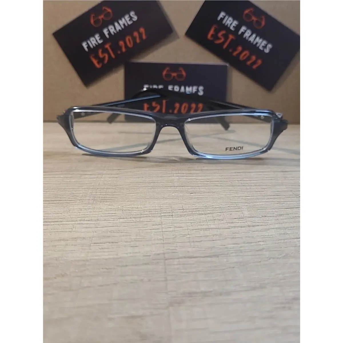 Fendi F866 035 Gray Eyeglasses Frames Rectangular Full Rim 54-16-140 Italy