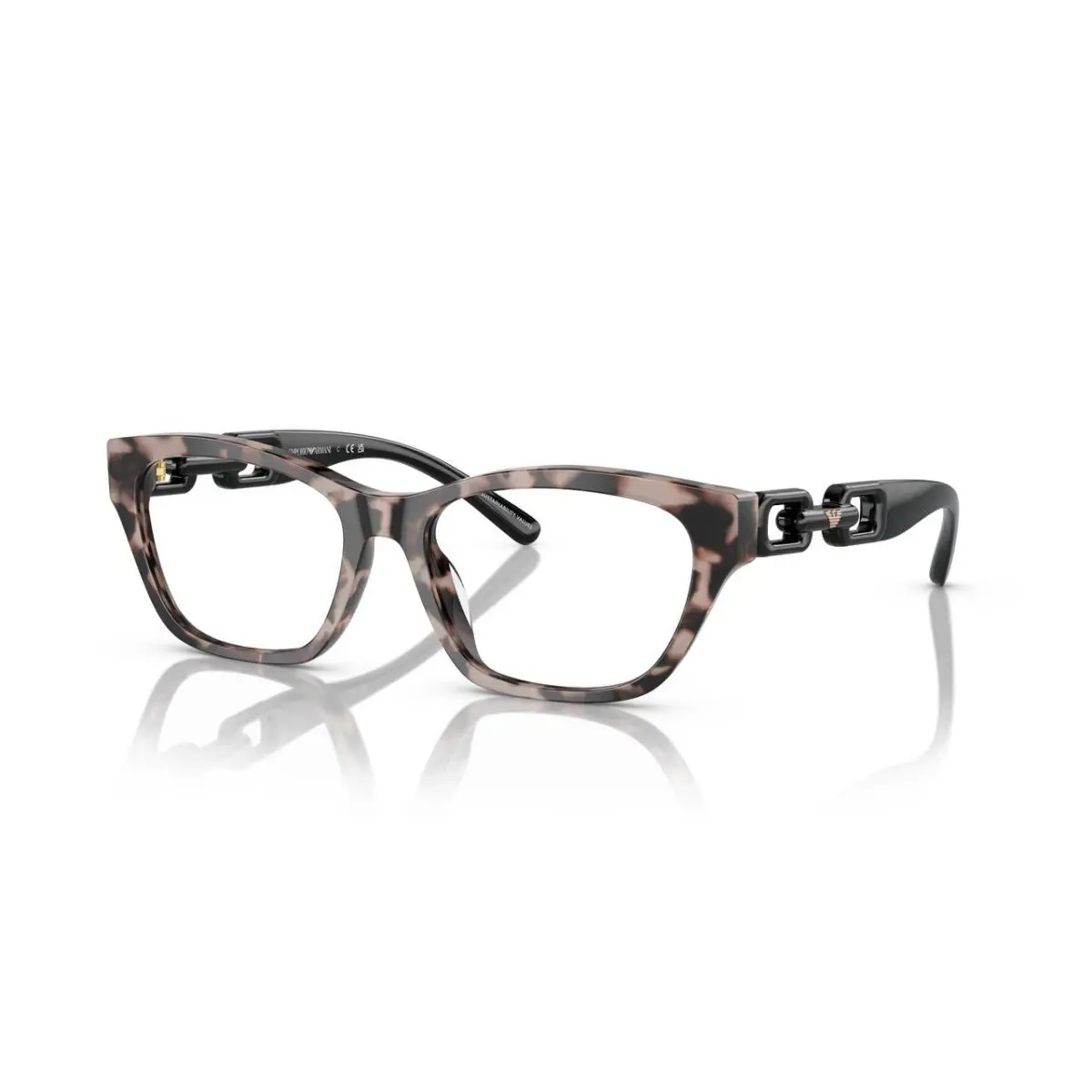 Emporio Armani Woman Eyeglasses EA3223U 5410 52mm Shiny Pink Havana