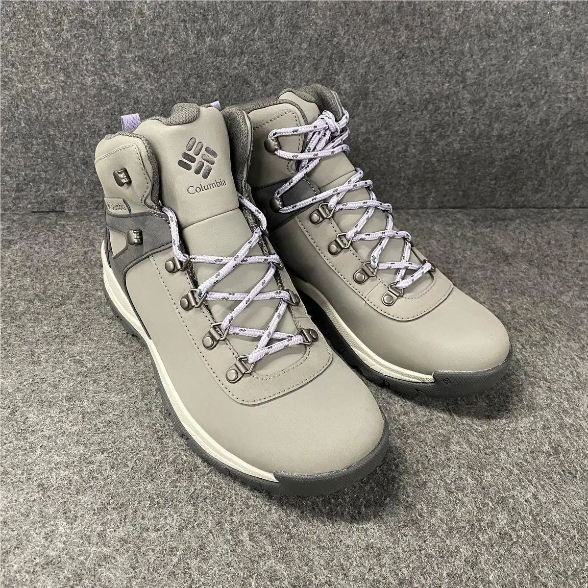 Columbia Yoncalla Mid Waterproof Boots Women`s Size 10 Stratus Dusty