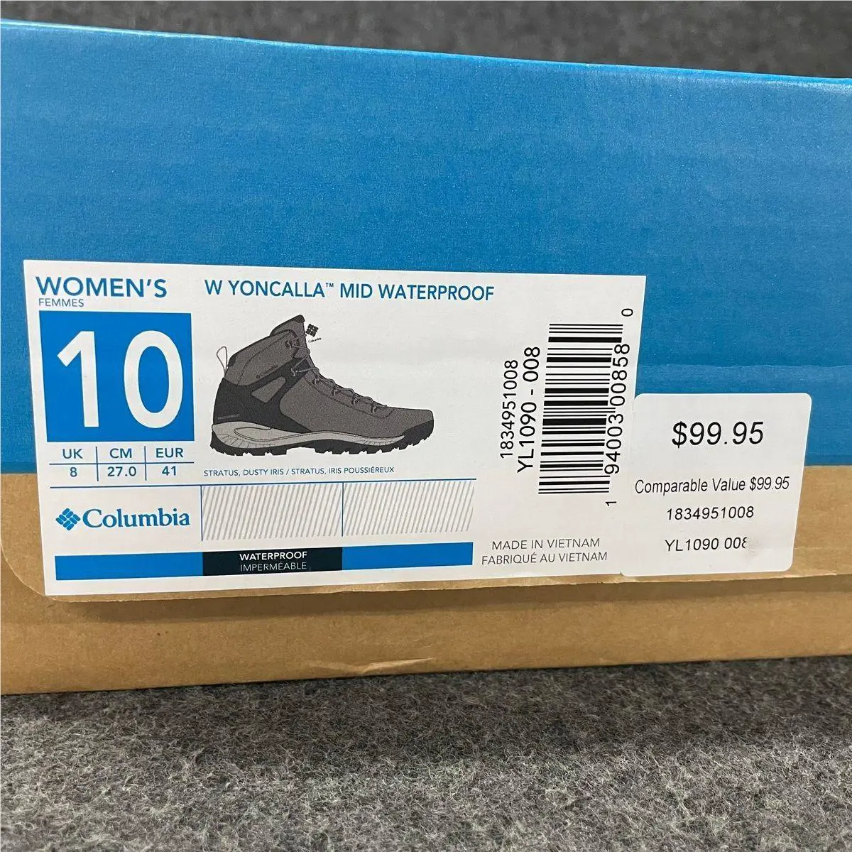 Columbia shoes - VS169027 - vs-169027 - Gray (UPC: 194003008580) 0