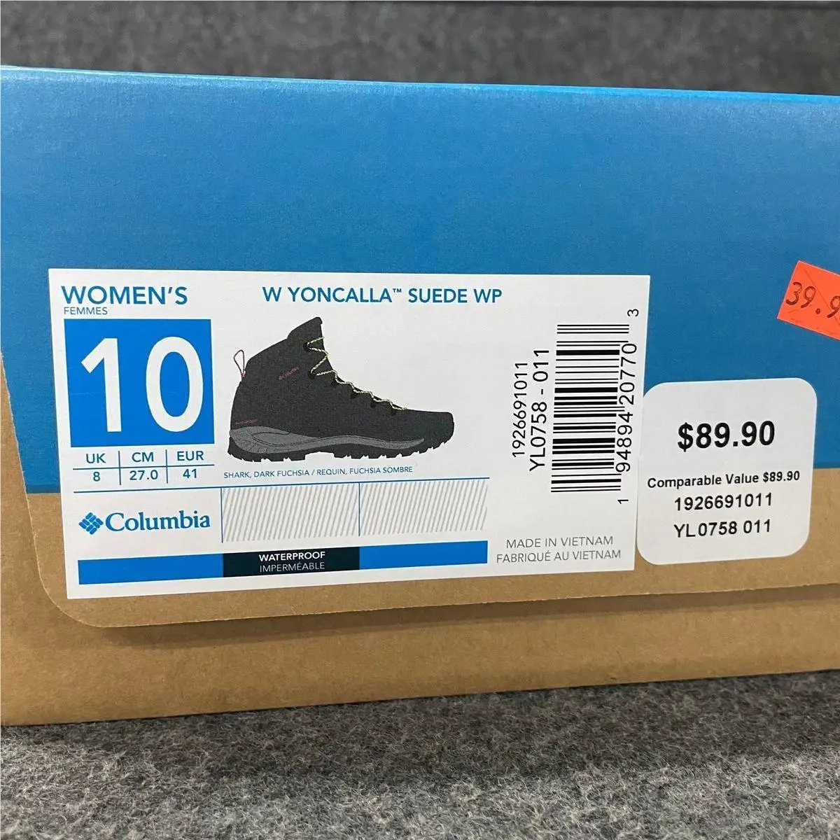 Columbia shoes - VS169033 - vs-169033 - Gray (UPC: 194894207703) 0