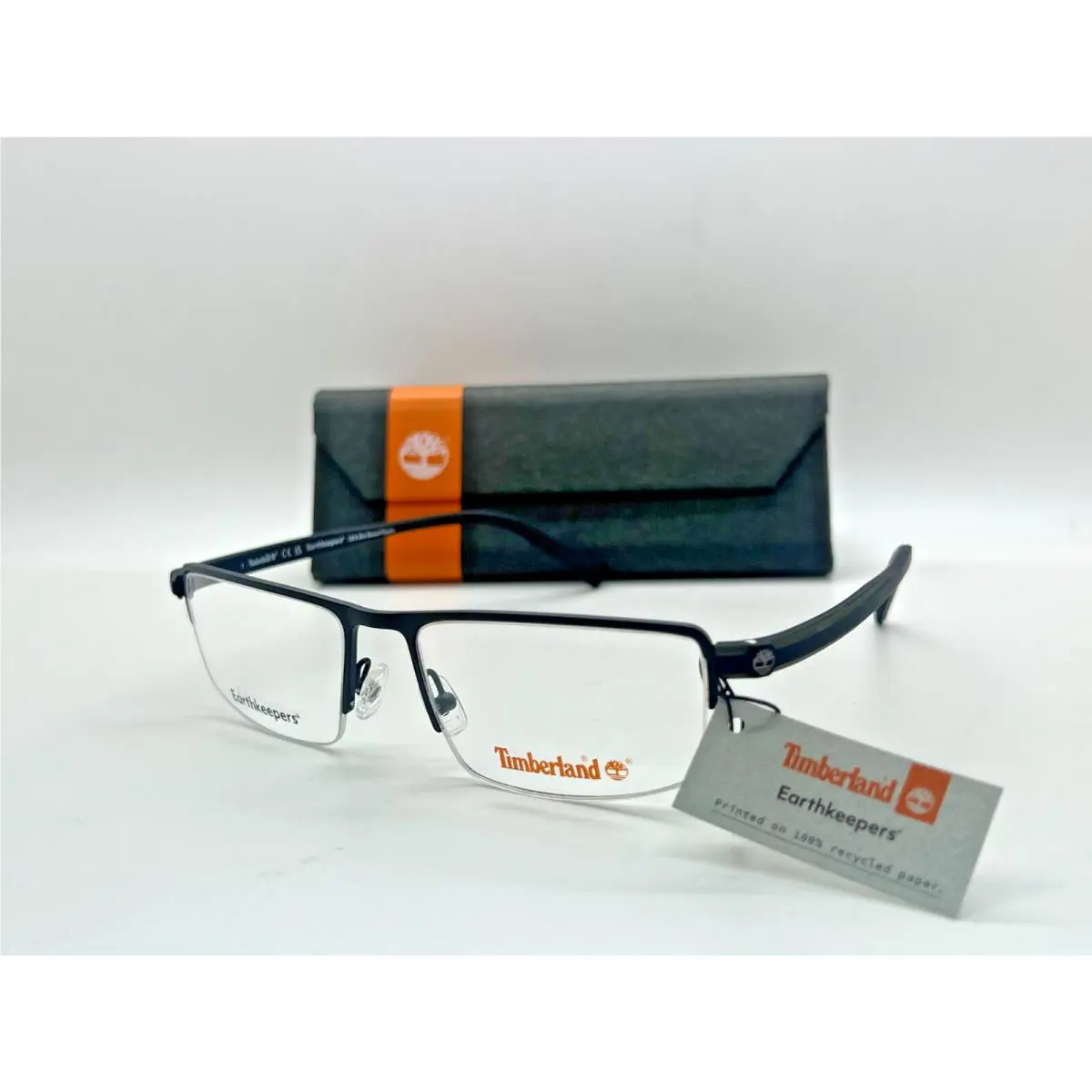 Timberland TB 1821 002 Matte Black/rectangular Men Eyeglasses 54-17-150MM