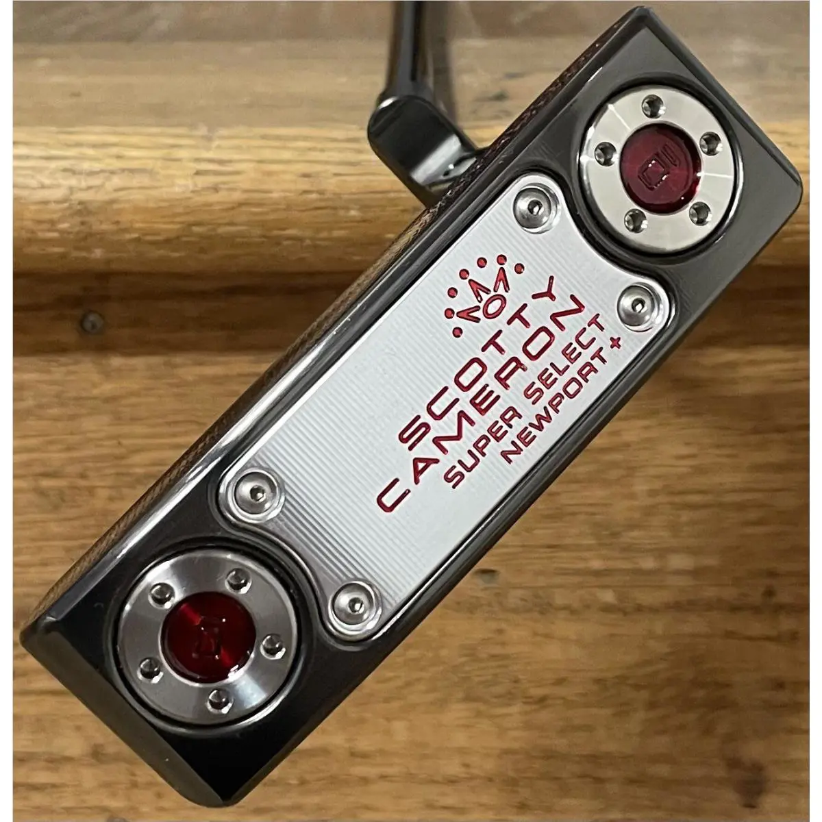 Scotty Cameron  - Super Select Newport Plus - Xtreme Dark Finish - DLC - Red, Lie Angle: Black 2