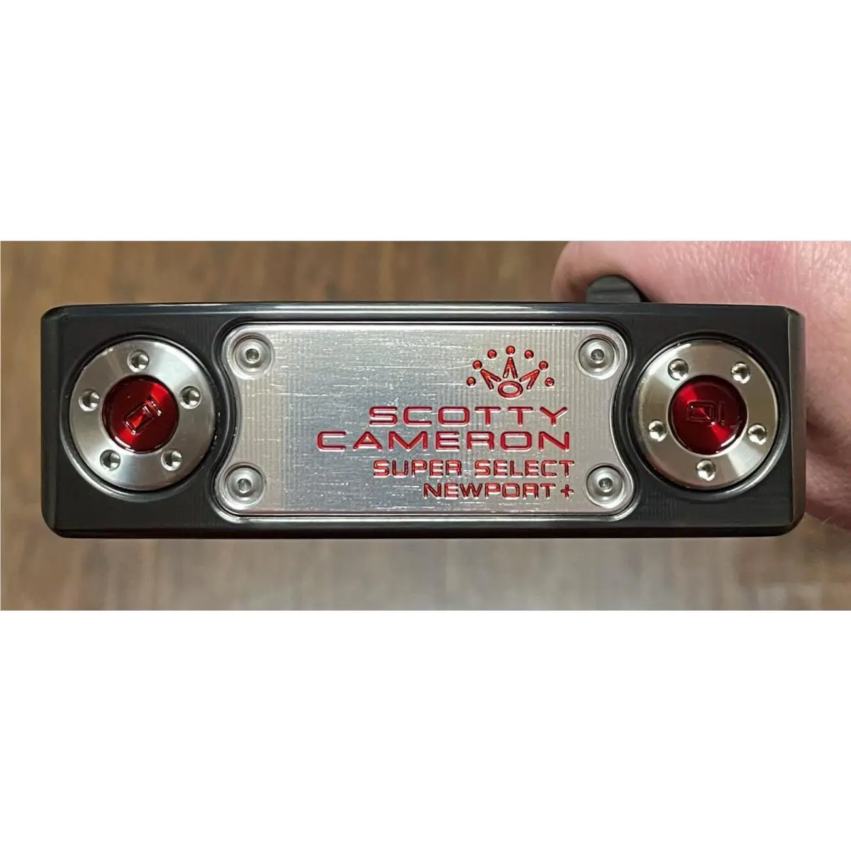 Scotty Cameron  - Super Select Newport Plus - Xtreme Dark Finish - DLC - Red, Lie Angle: Black 5