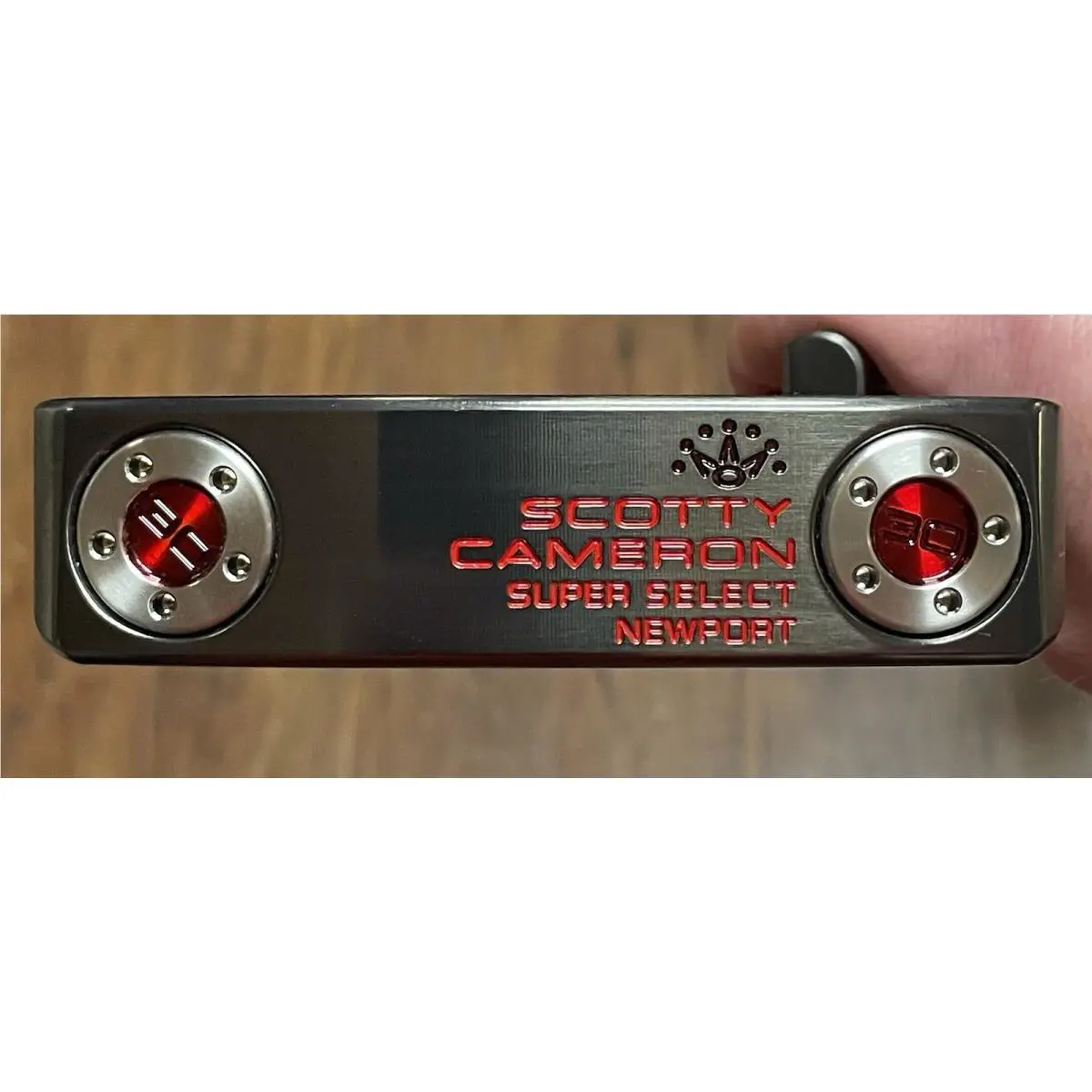 Scotty Cameron  - Super Select Newport - Xtreme Dark Finish - DLC - Red, Lie Angle: Black 5