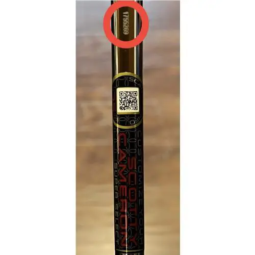 Scotty Cameron  - Super Select Newport - Xtreme Dark Finish - DLC - Red, Lie Angle: Black 7