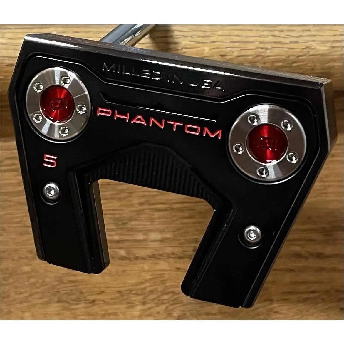 Scotty Cameron  - Phantom 5 - 2025 - Xtreme Dark Finish - DLC - Red, Lie Angle: Black 0