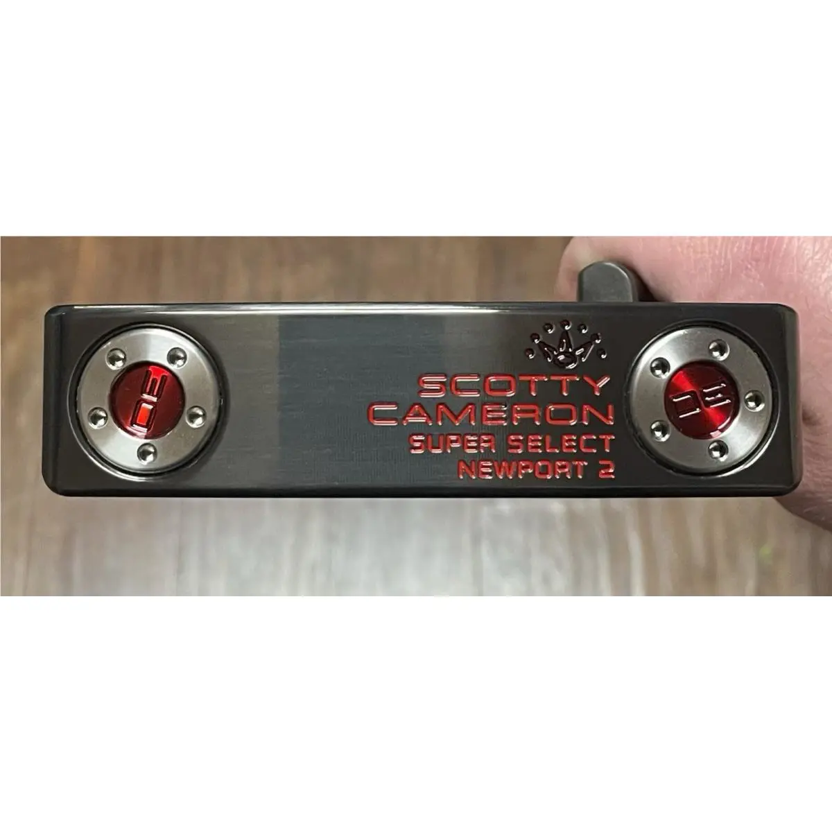 Scotty Cameron  - Super Select Newport 2 - Stability Shaft - Xtreme Dark - DLC - Red, Lie Angle: Black 6