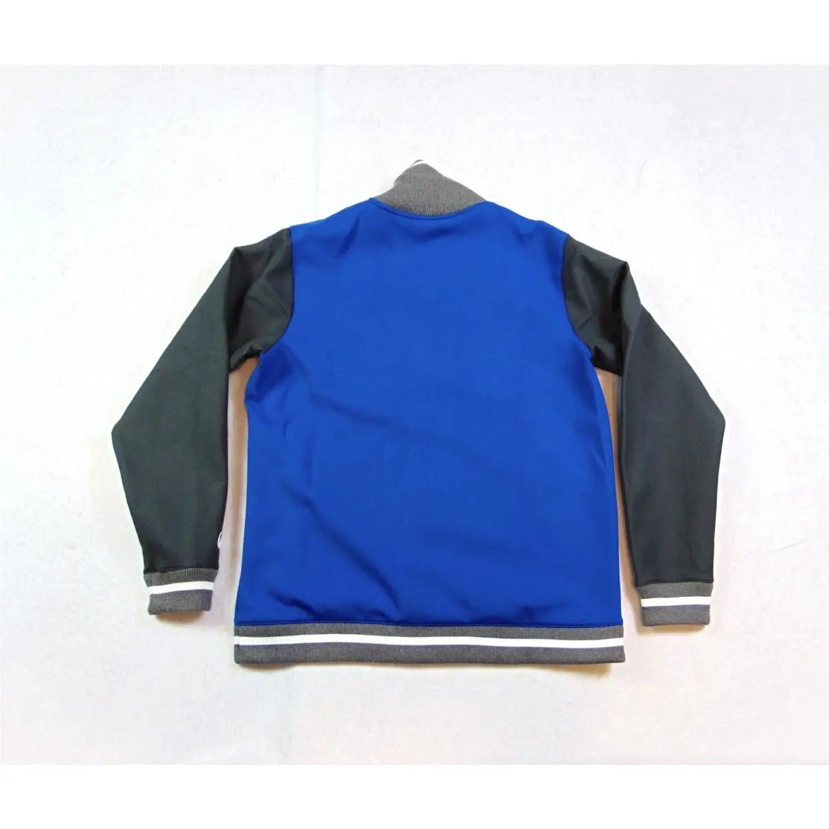 Nike clothing - Nike Letterman Bomber Varsity Jacket - DJ5971 493 - Game Royal Blue & Dark Grey & White (UPC: 195868446340) 2
