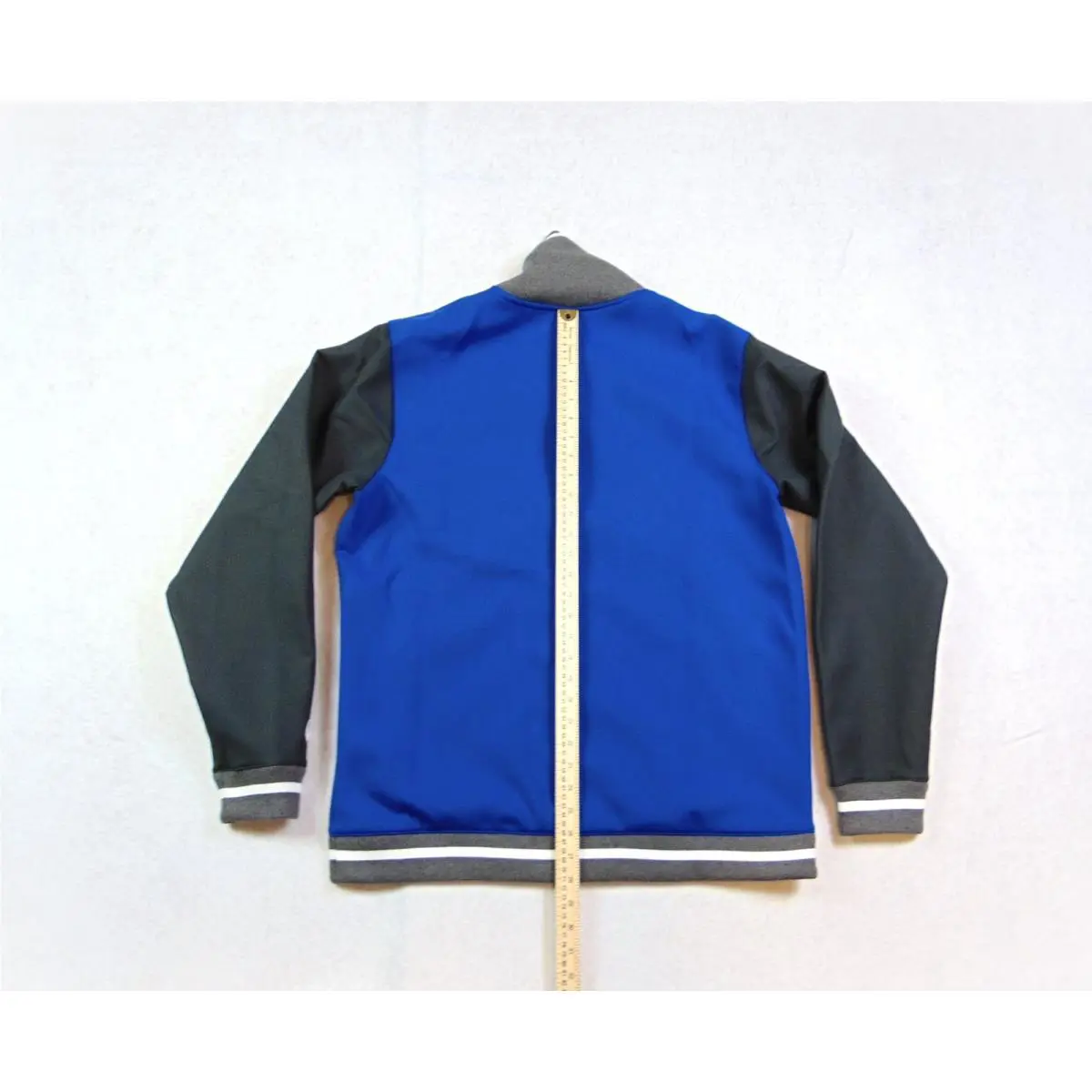 Nike clothing - Nike Letterman Bomber Varsity Jacket - DJ5971 493 - Game Royal Blue & Dark Grey & White (UPC: 195868446340) 3