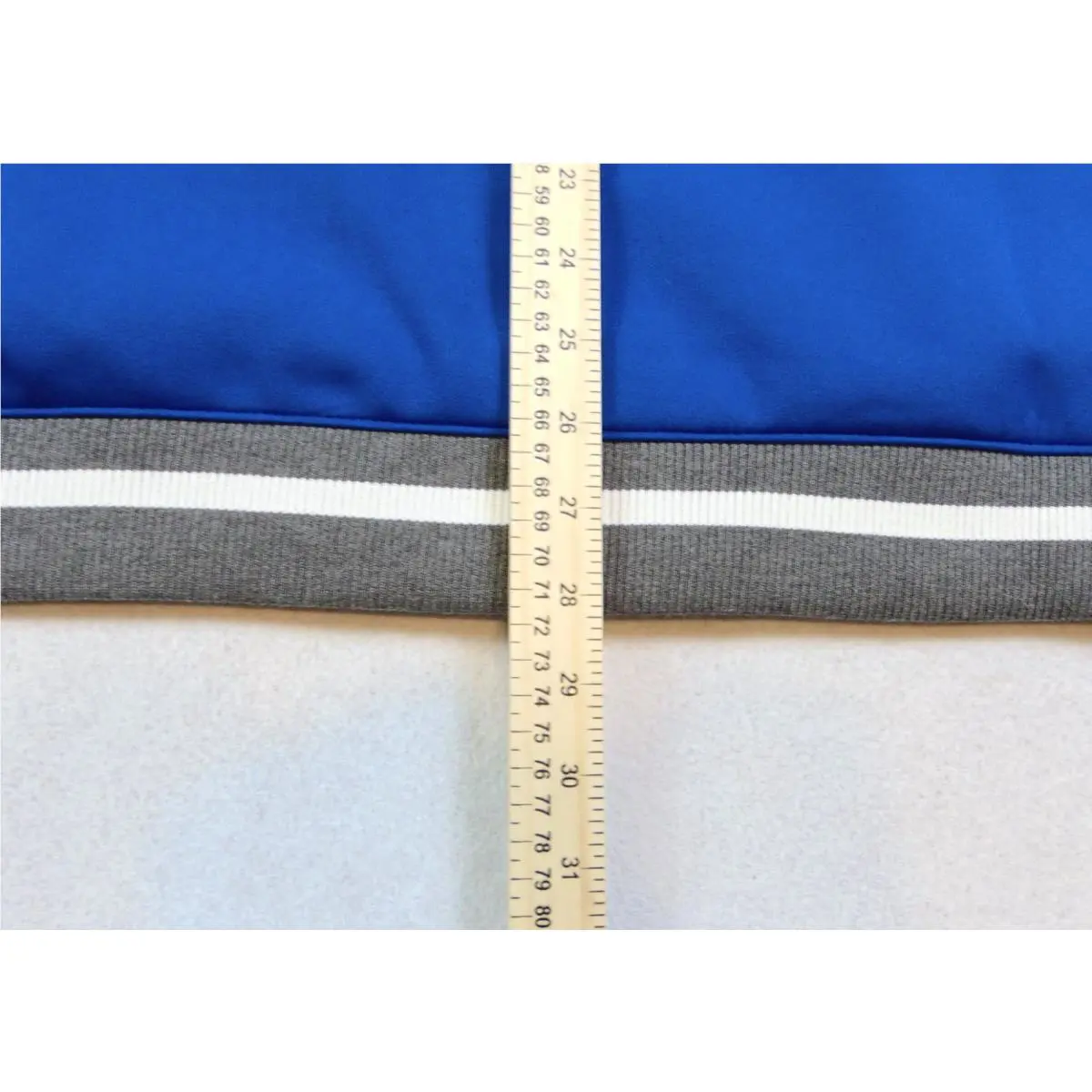 Nike clothing - Nike Letterman Bomber Varsity Jacket - DJ5971 493 - Game Royal Blue & Dark Grey & White (UPC: 195868446340) 4
