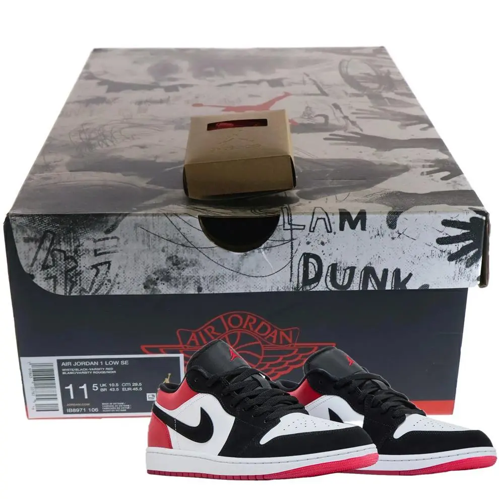 Nike Air Jordan One Retro Sneakers Special Black Toe Edition Trainers Men Shoes
