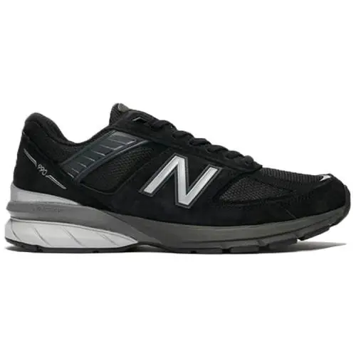 New Balance Women s 990 v5 Series Made in Usa Running Shoe Sneaker Medium/wide - Black/Silver