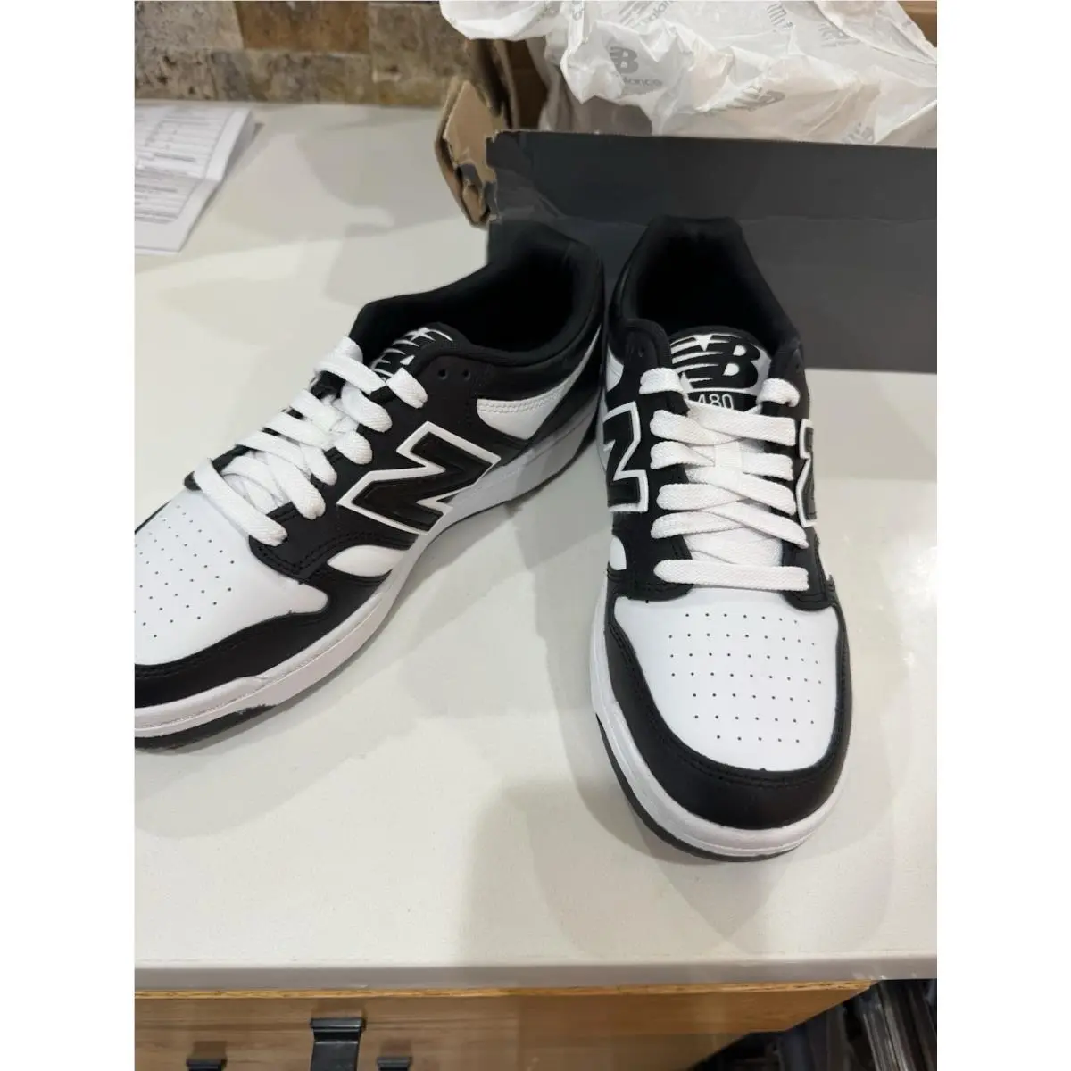 New Balance shoes - 480 - GSB480BW - Black, White (UPC: 0197375092171) 1