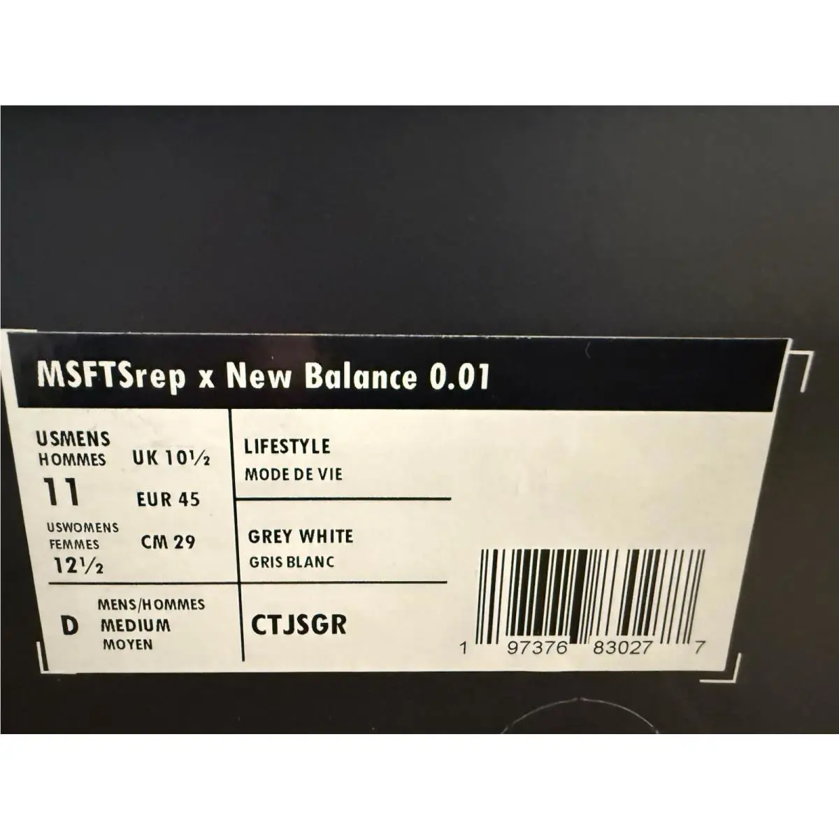 New Balance shoes - New Balance MSFTSrep x 0.01 - CTJSGR - Gray 6
