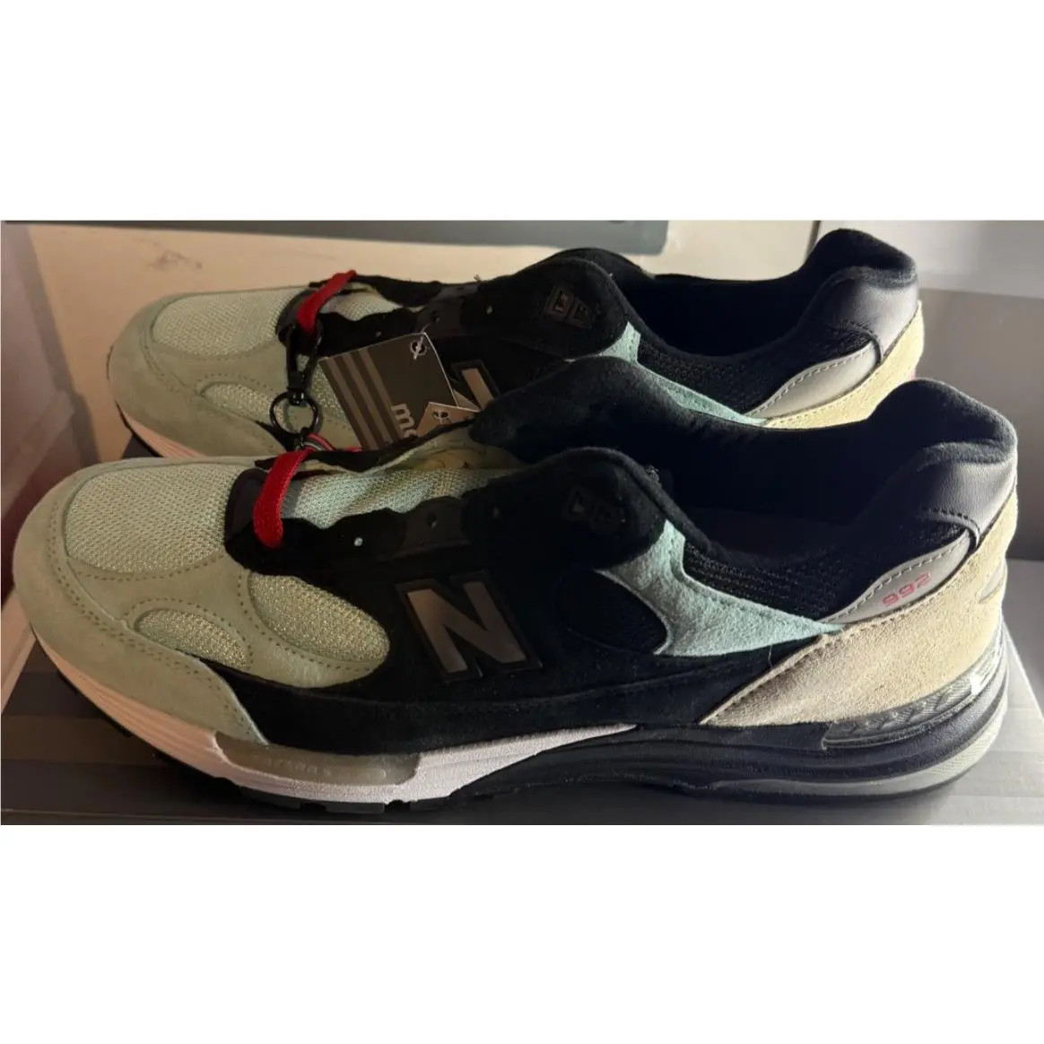 New Balance Shoes 992NK2 Nice Kicks Mens Amoeba Music Black Teal SZ 14