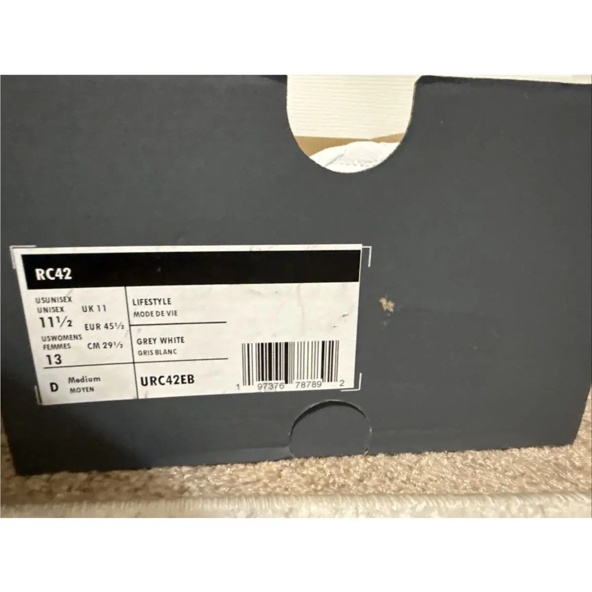 New Balance shoes - New Balance RC42 Suede Shoes Sneakers Granite Grey Gum Men`s - URC42EB - Gray, Manufacturer: Granite/White (UPC: 197376787892) 7