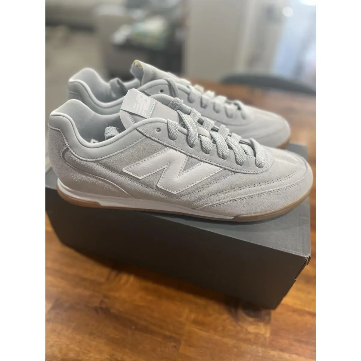 New Balance shoes - New Balance RC42 Suede Shoes Sneakers Granite Grey Gum Men`s - URC42EB - Gray, Manufacturer: Granite/White (UPC: 0197376787908) 2