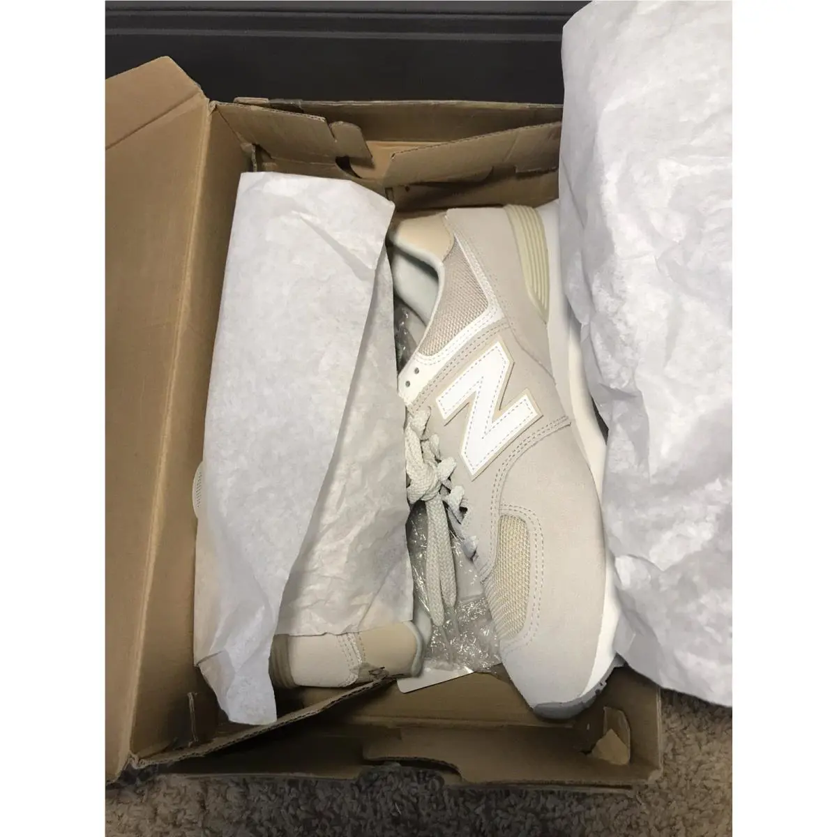 New Balance shoes - New Balance 574 - U574FOG - White/Grey 9