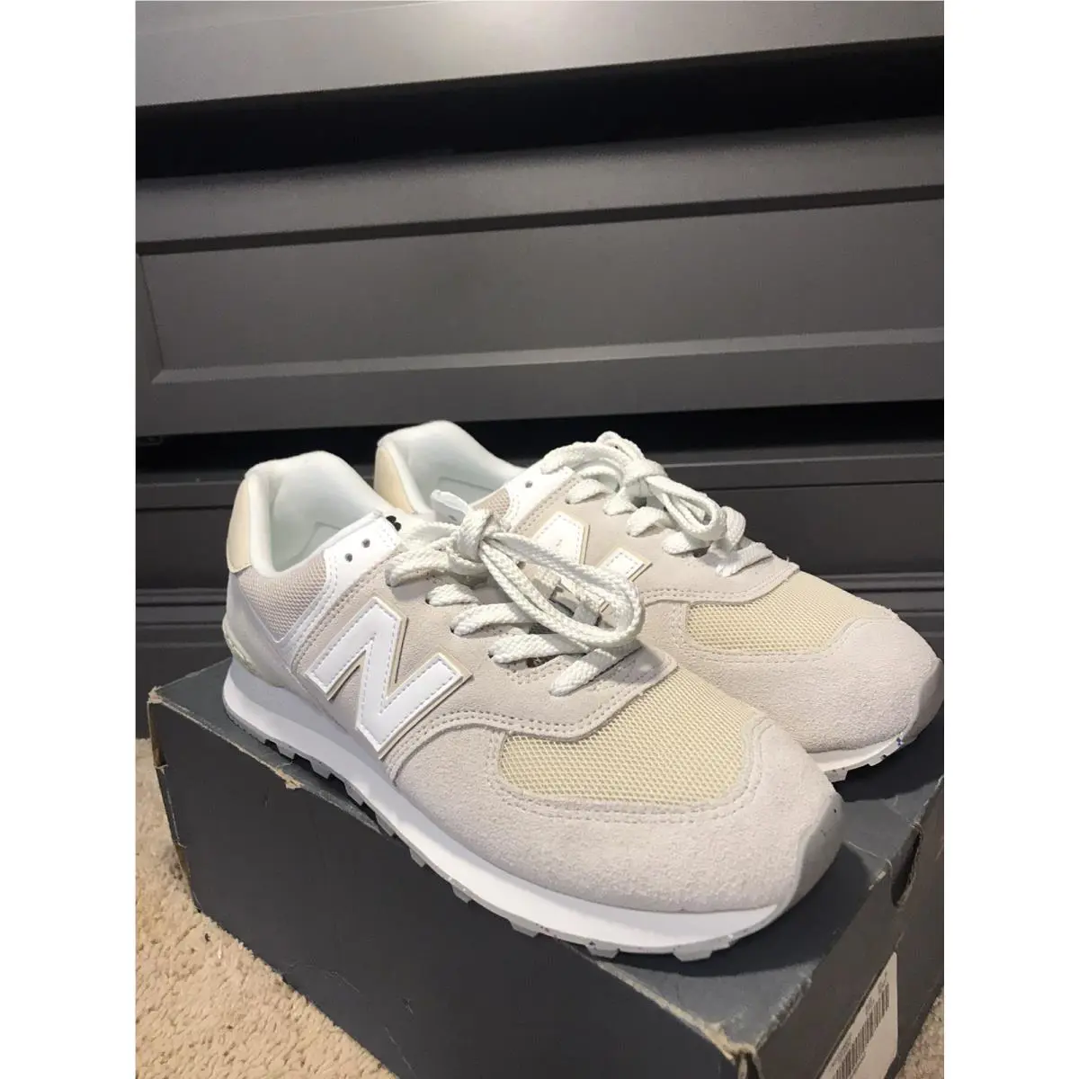 New Balance shoes - New Balance 574 - U574FOG - White/Grey 1