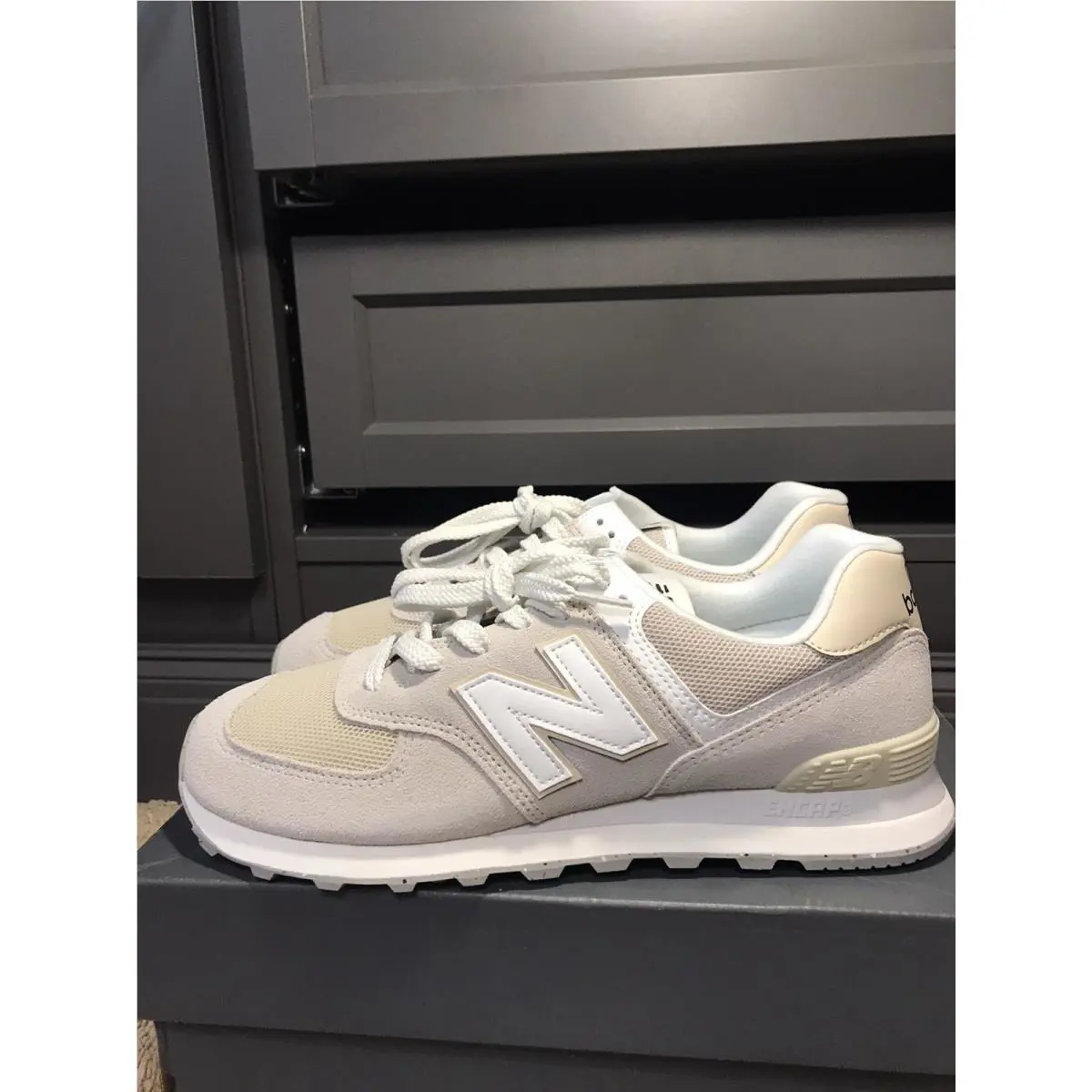 New Balance shoes - New Balance 574 - U574FOG - White/Grey 4