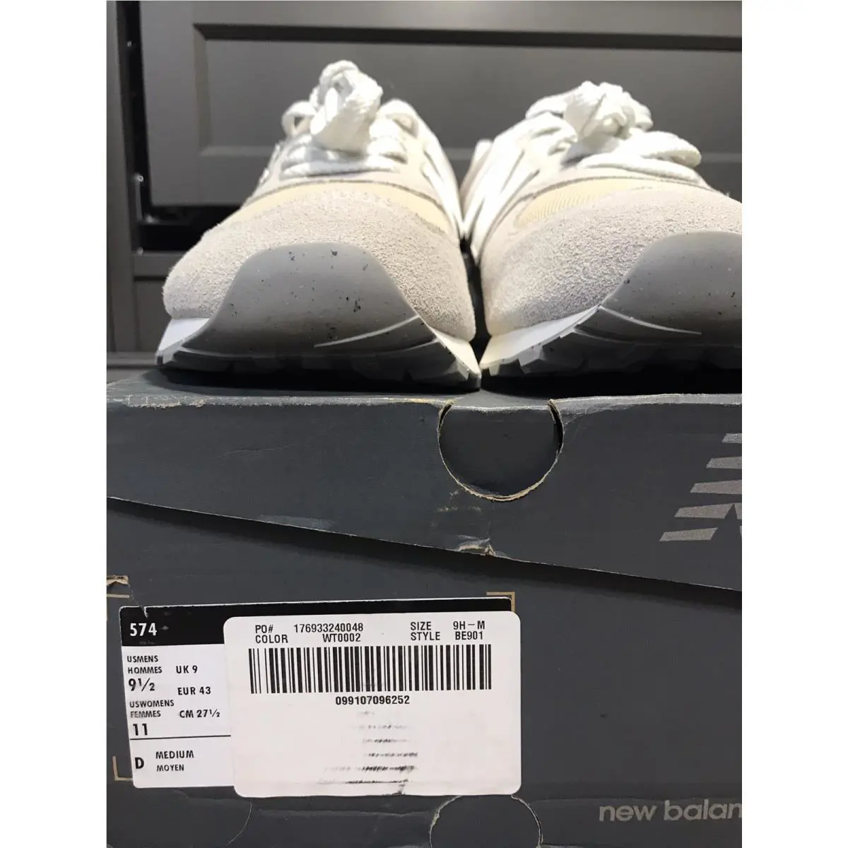 New Balance shoes - New Balance 574 - U574FOG - White/Grey 5