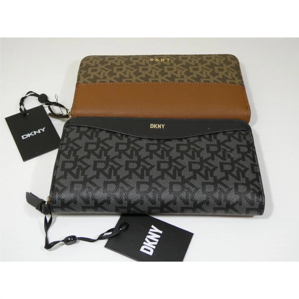 Lot of 3 Amazing Wallets: 2 x Dkny + Free Steve Madden Wristlet Wallet