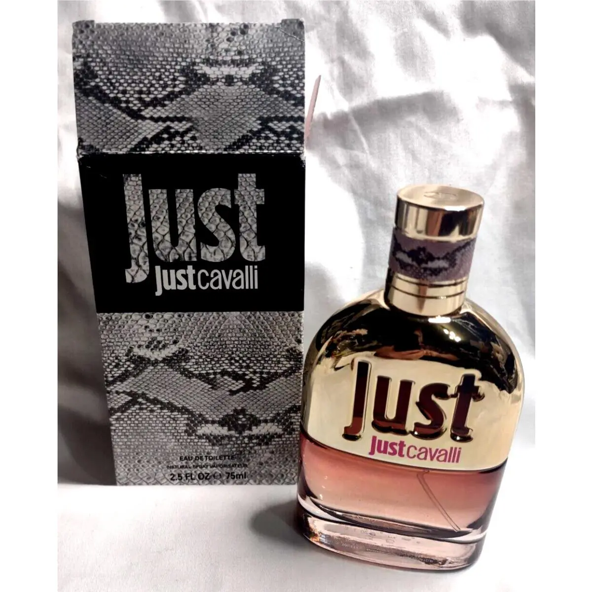 Just Cavalli 75 ml Box Eau de Toilette Spray 2.5 oz Full Edt Demo Roberto