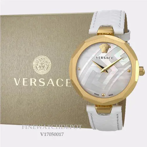 Authenti Versace Ladies Idyia Leather Strap Watch V17050017