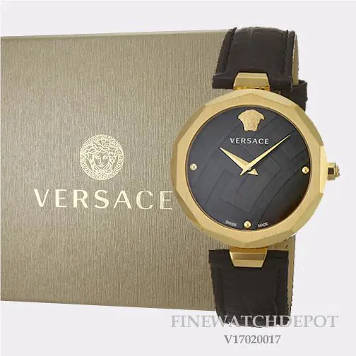 Ladies Versace Idyia Leather Band Watch V17020017