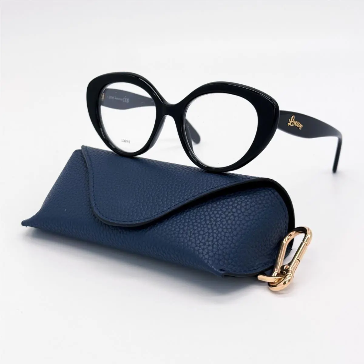LW50088I 001 Women Black Cat Eye Eyeglasses Loewe