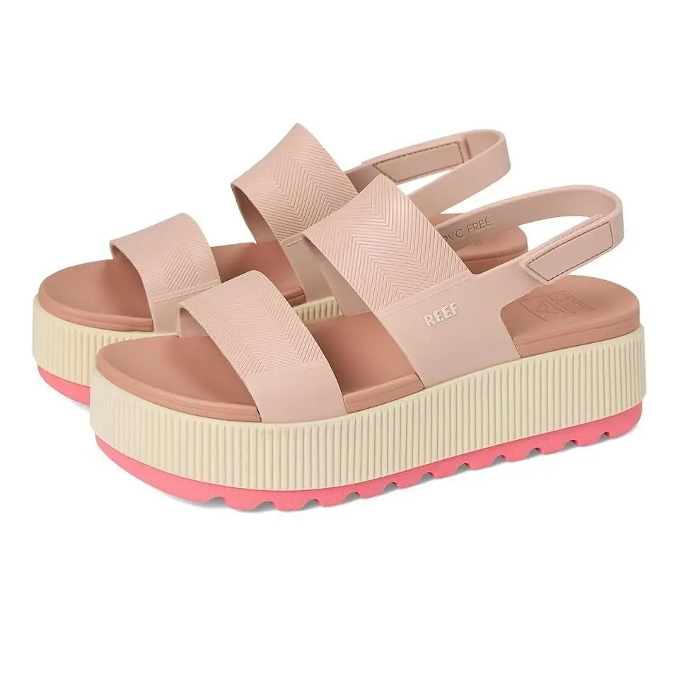 Reef Water Vista Higher Sandal Women`s US 10 Pink Slip-on Platform ZOGG1451 - Pink