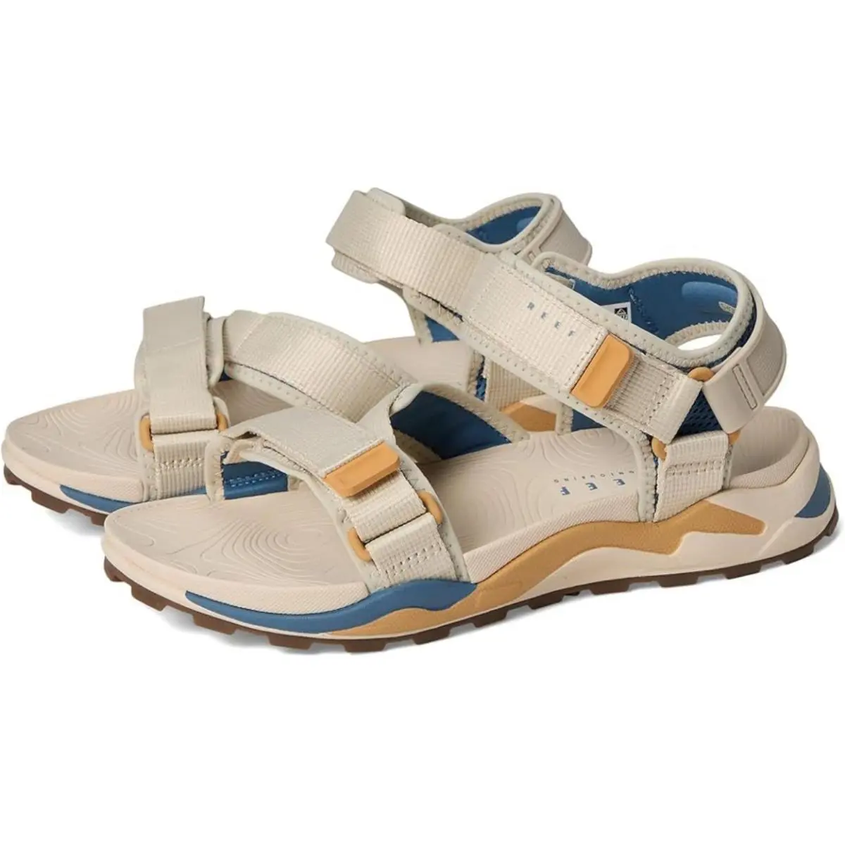 Cross Shore Sandals Men`s 12 Tan Wheat Open Toe Adjustable Strap ZOGG1795 by Reef