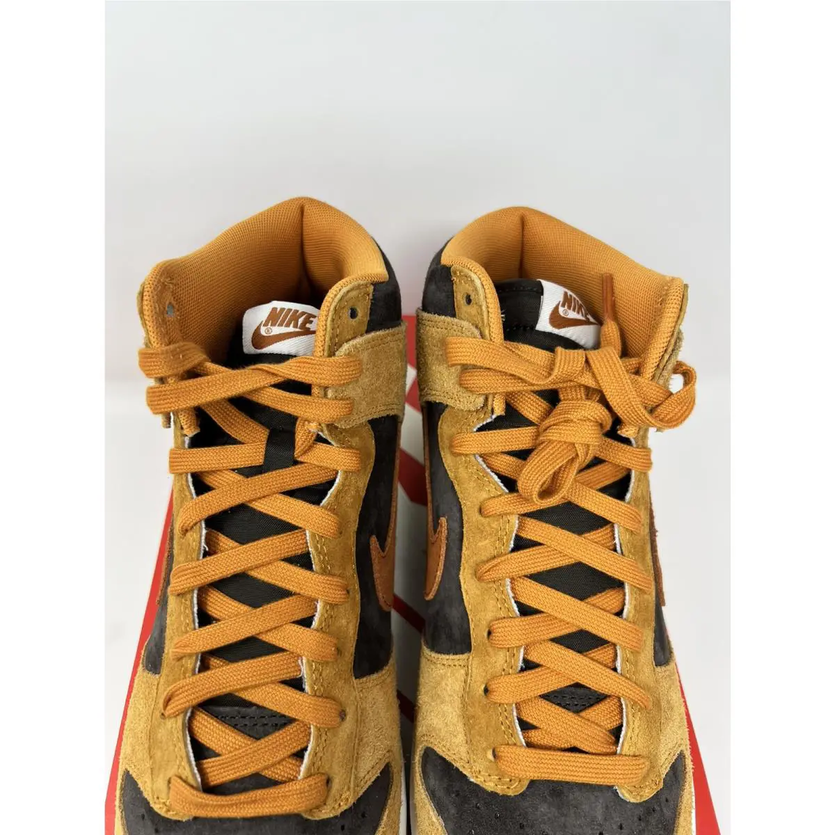 Nike shoes - Nike Dunk Hi Retro PRM - DD1401-200 - Velvet Brown/Dark Russet-Dark Curry-Sail 1